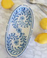 Siracusa blue serving platter