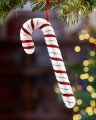 Willie Candy Cane Christmas Tree Decoration White/Red S