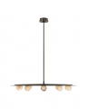 Pertica 36" Ten Light Chandelier Mirrored Bronze