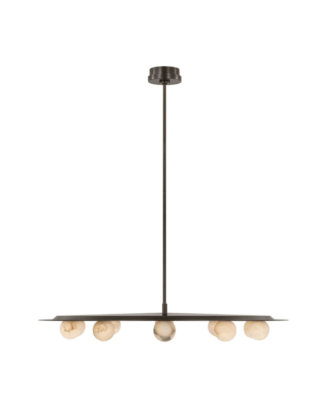 Pertica 36" Ten Light Chandelier Mirrored Bronze