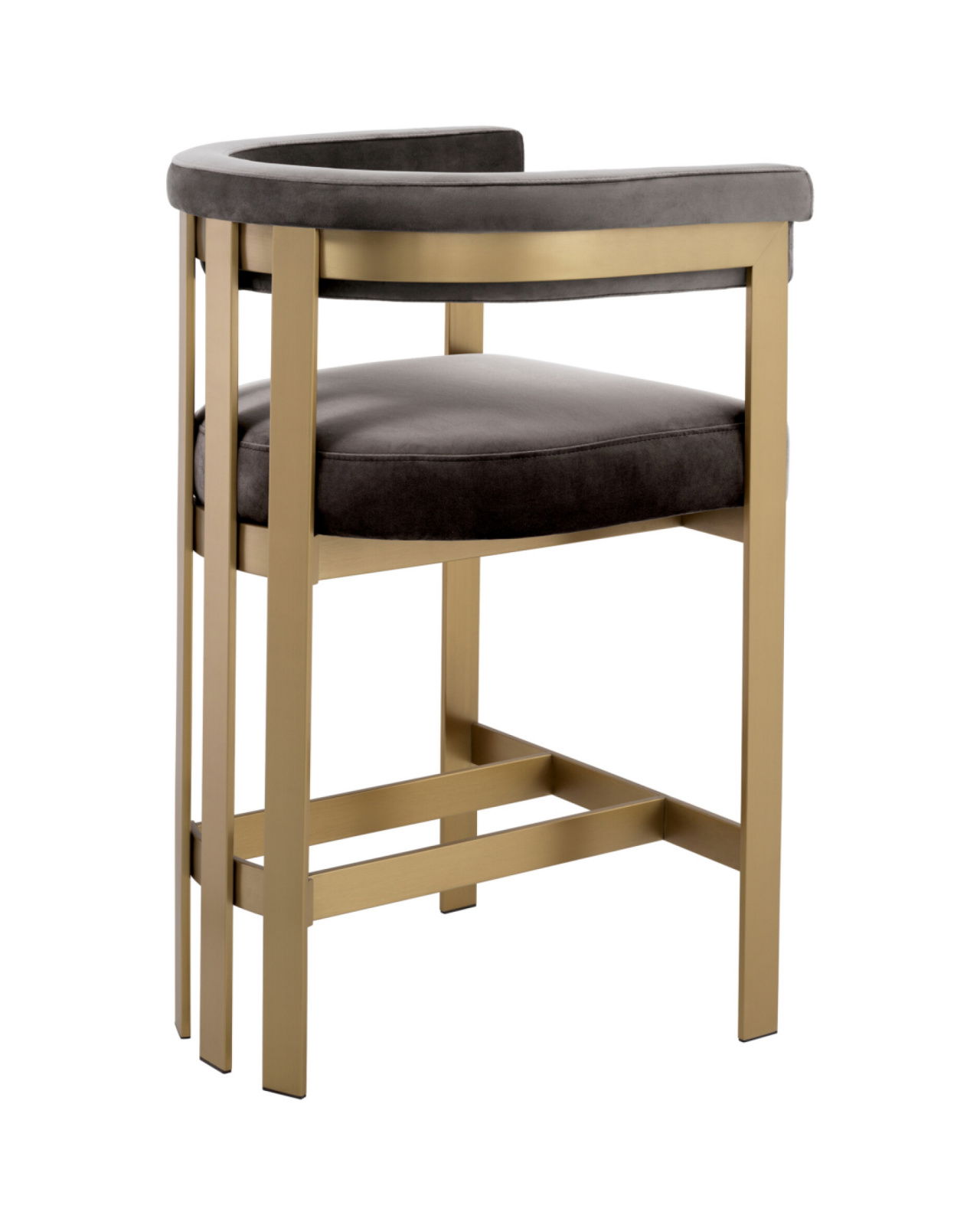 Clubhouse Bar Stool Savona Grey Velvet