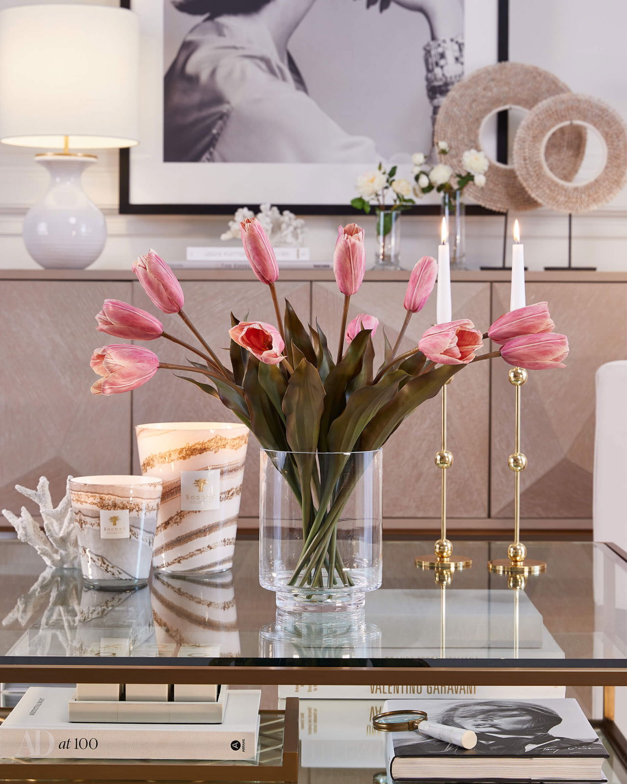 Tulpan snittblomma rosa