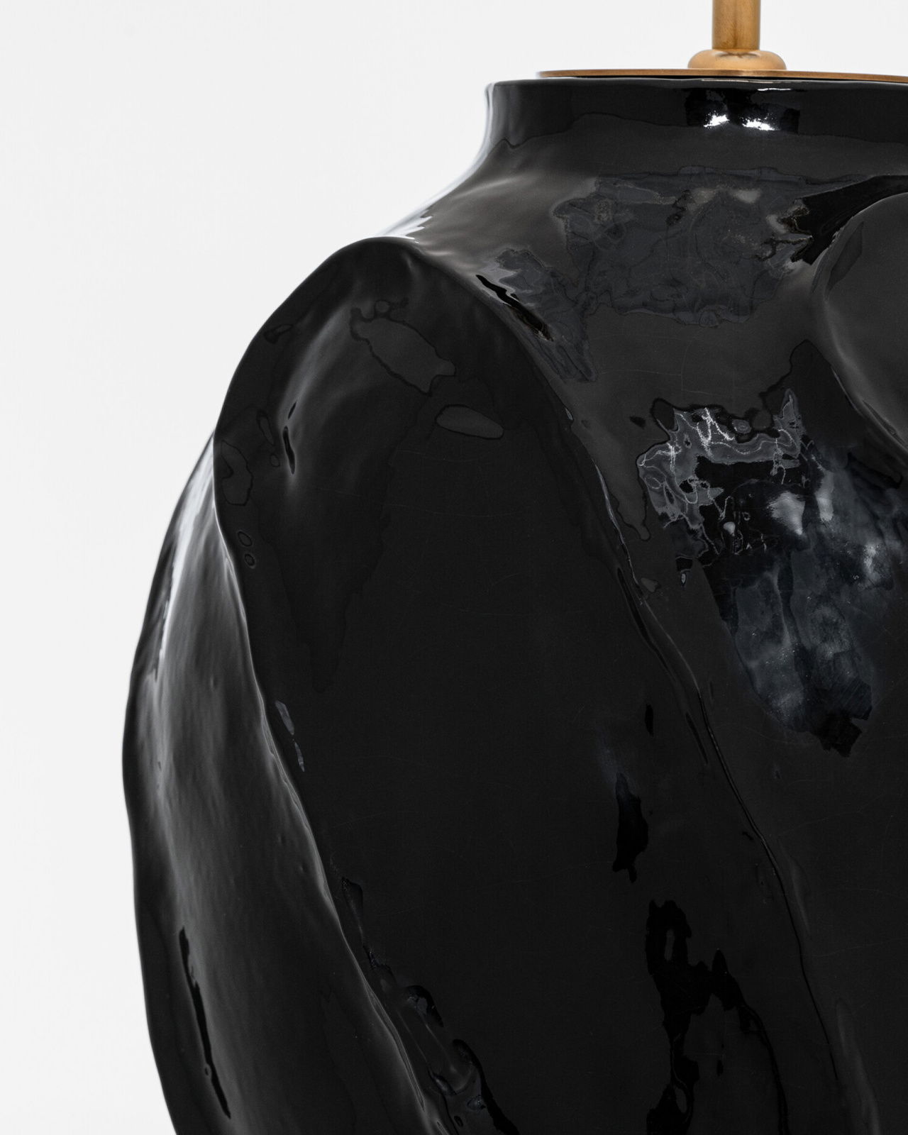 Idalia 28" Sculpted Table Lamp Black