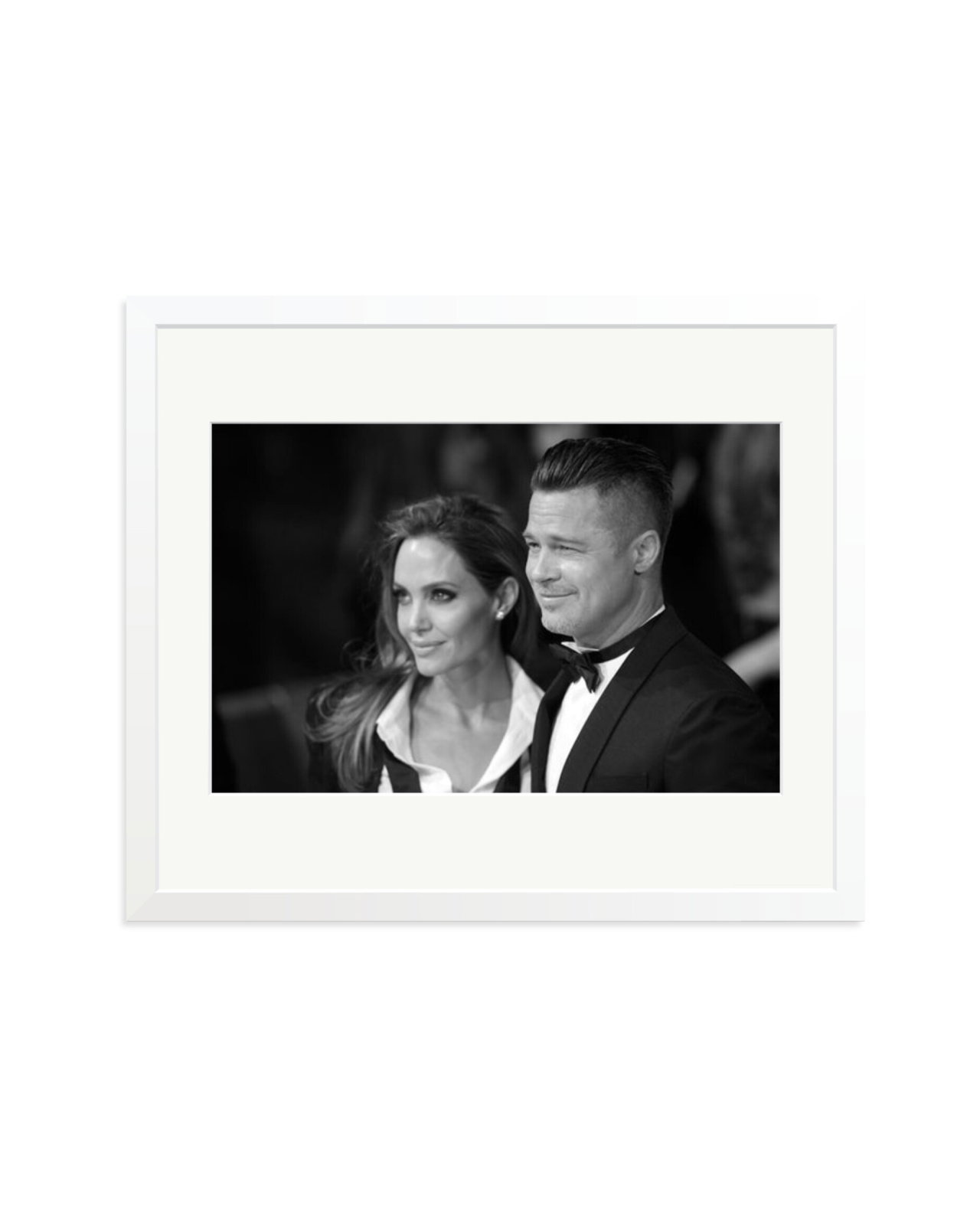 Brad Pitt and Angelina Jolie White / Large