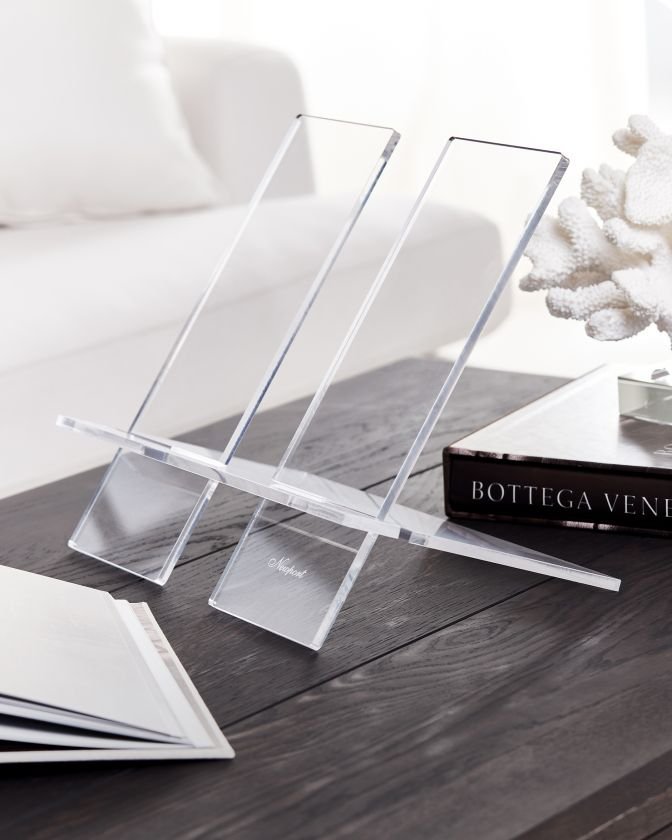 Bookend transparent standing