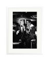 Johnny Hallyday and Sammy Davis Jr. White / XL