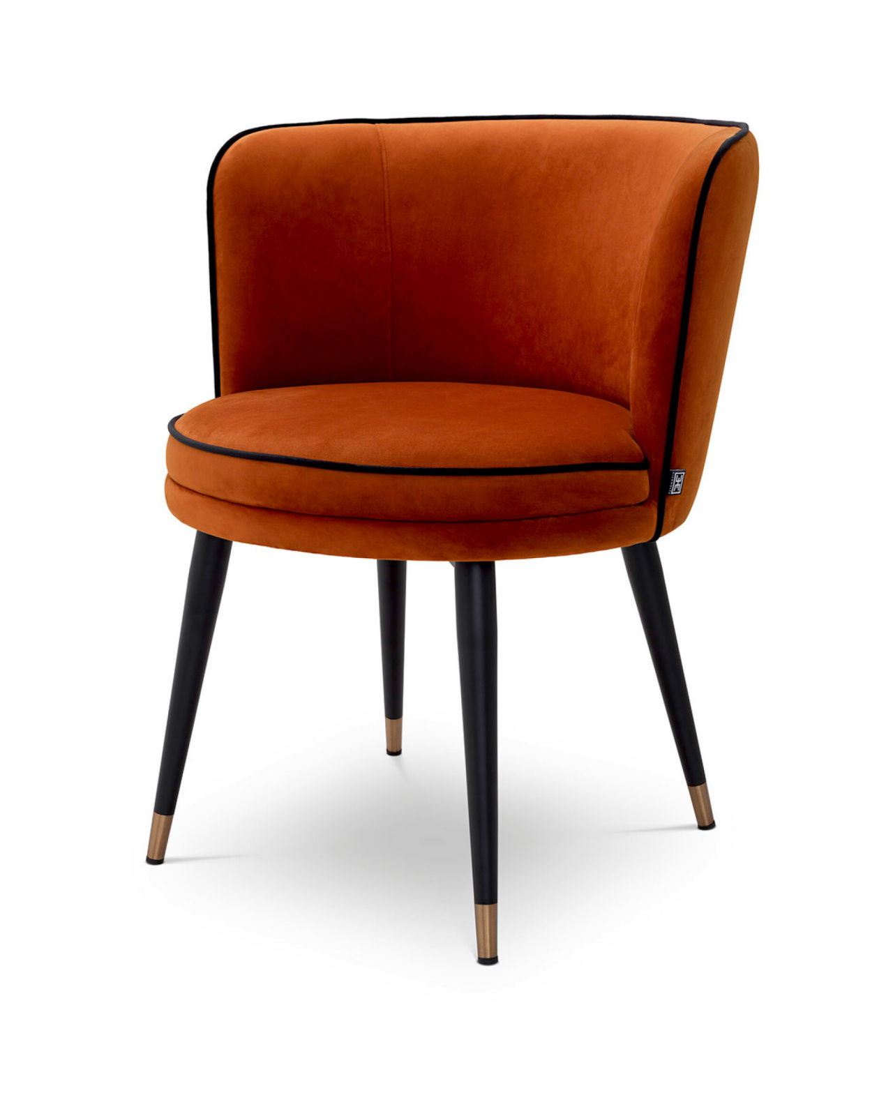 Grenada Dining Chair Savona Orange Velvet