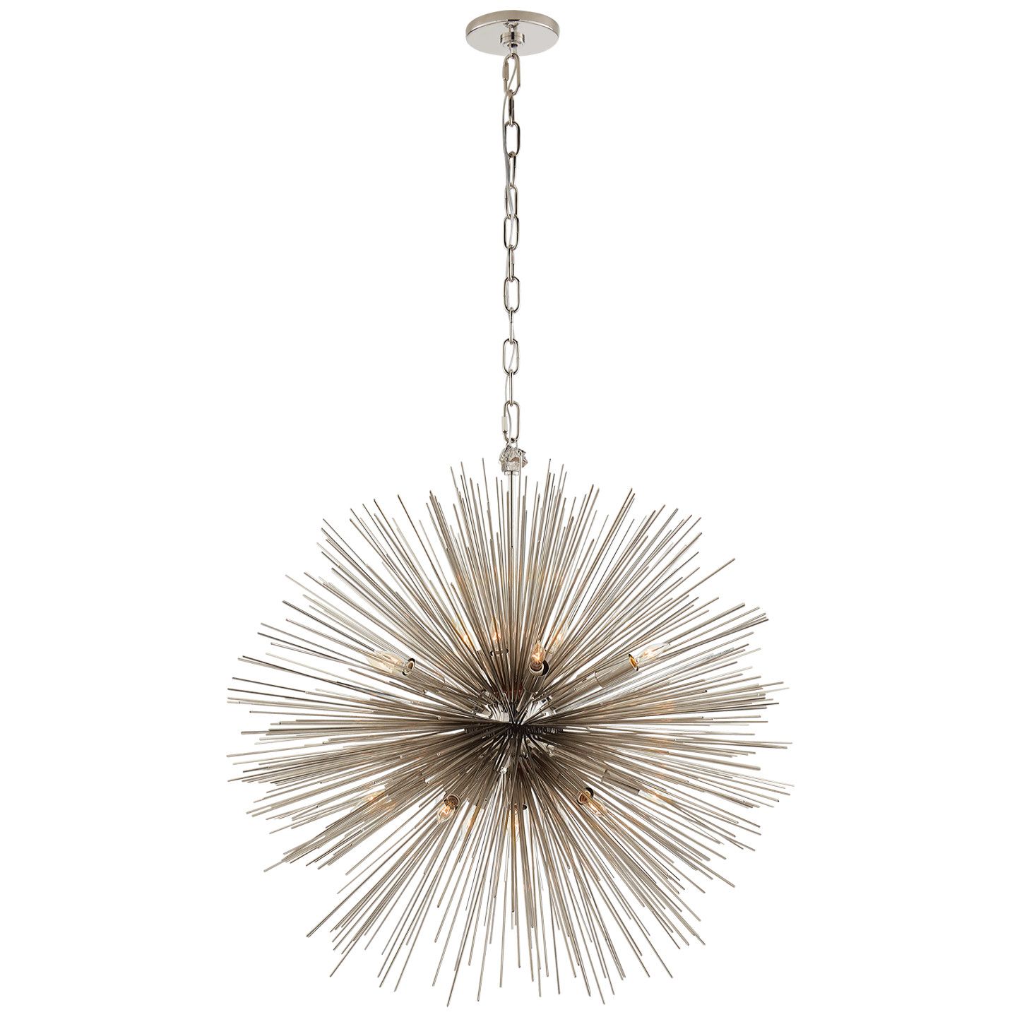 Strada Round Pendant Polished Nickel