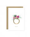 Gold Flower Ring Card
