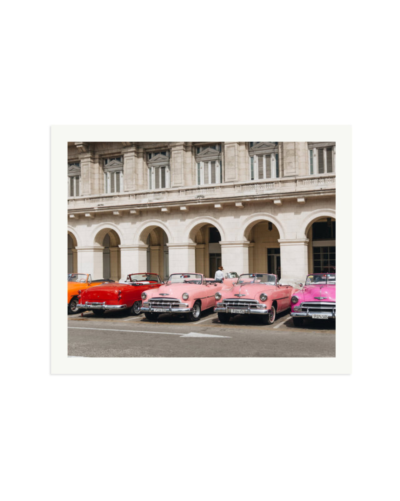 Cars Lined Up Print Only / XXL