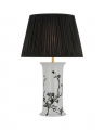 Mallory Table Lamp Black Twiggy/Black Linen Pleat