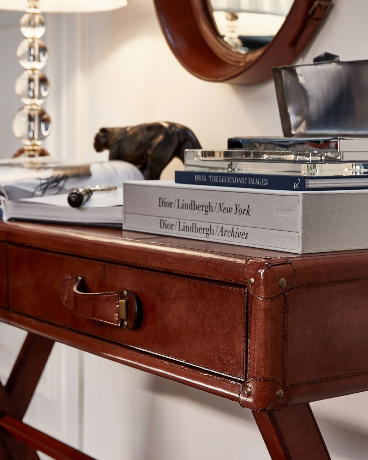 Kensington konsolbord läder