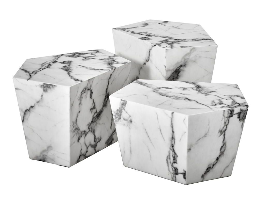 Prudential coffee table white