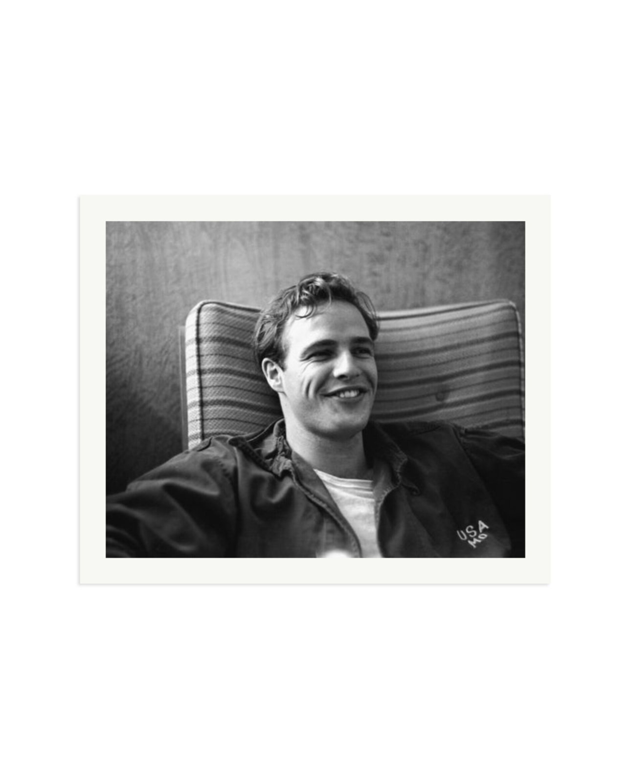 Marlon Brando on Set of 'The Men' Print Only / XXL