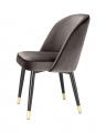 Cliff Dining Chairs Savona Grey Velvet Set of 2