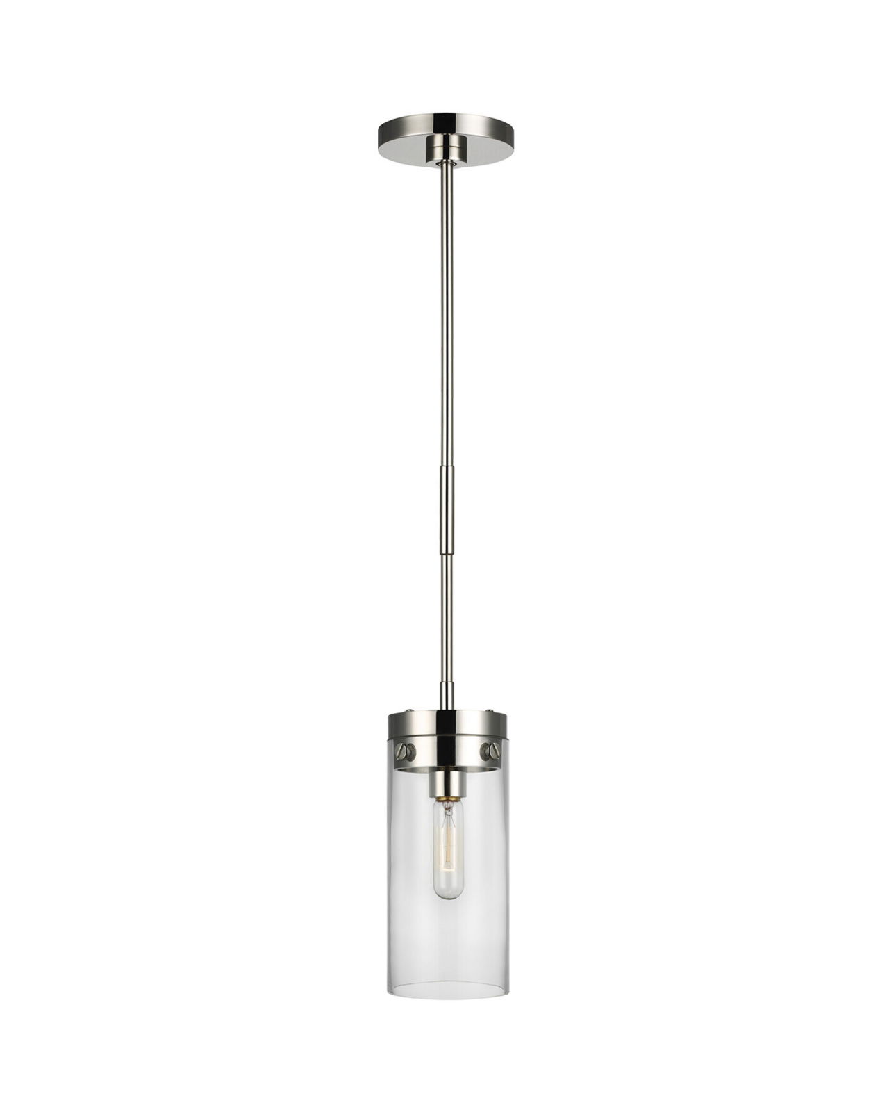 Garrett Medium Cylinder Pendant Nickel