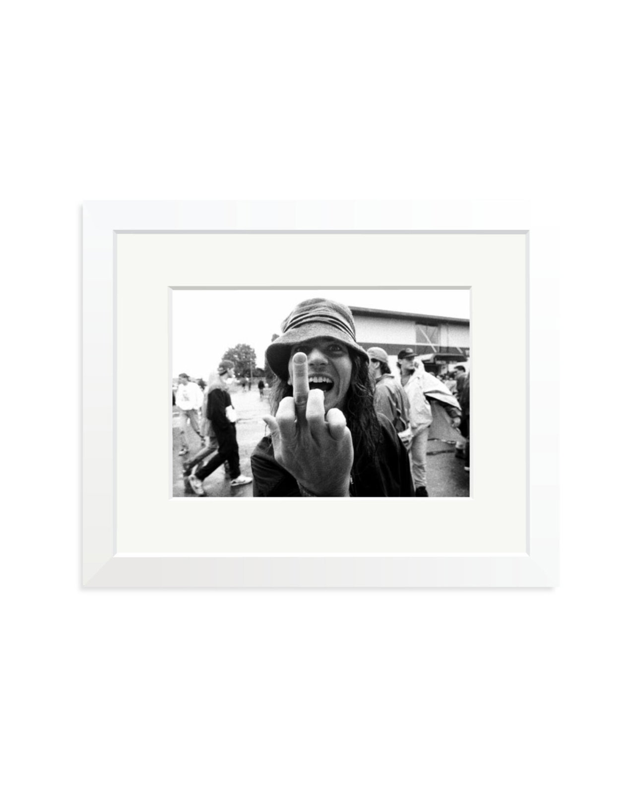 Eddie Vedder Flipping the Bird White / Small