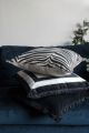 Zebra Cushion Black