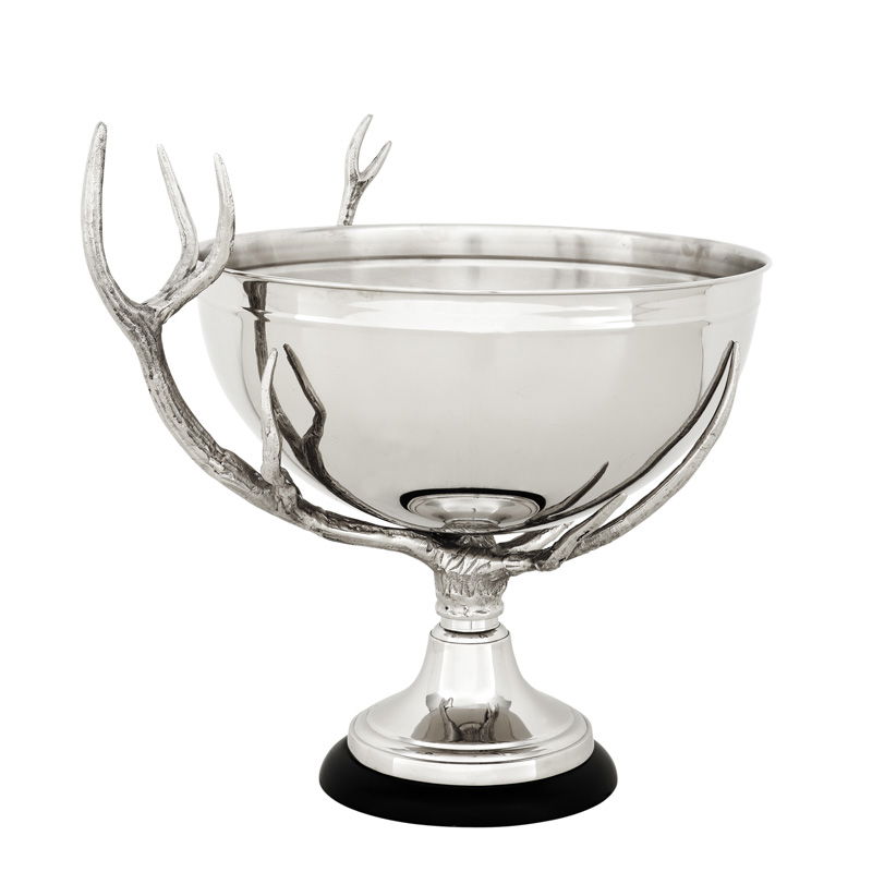 Bowl Barford on base nickel finish