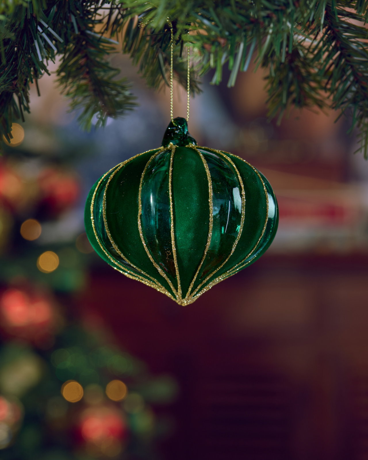 Myrtle Green Christmas Baubles 3-Pack