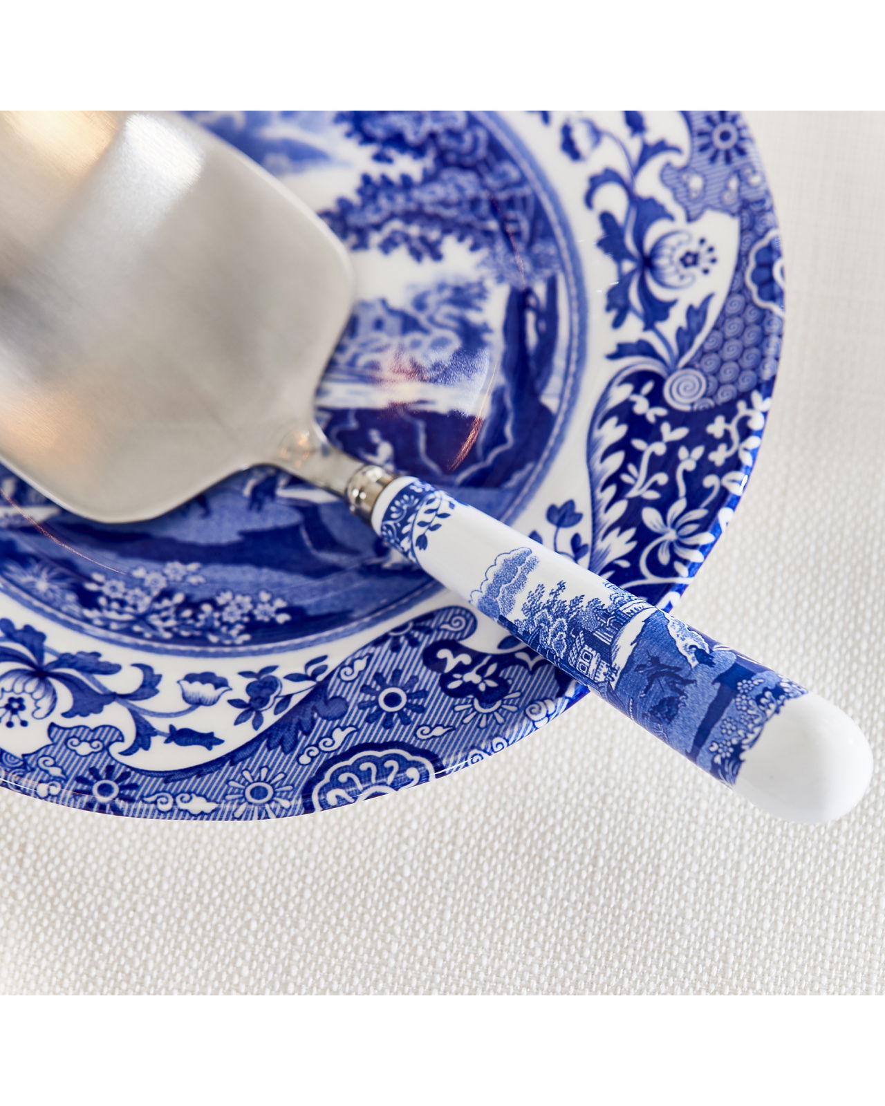 Blue Italian tårtspade blå/vit