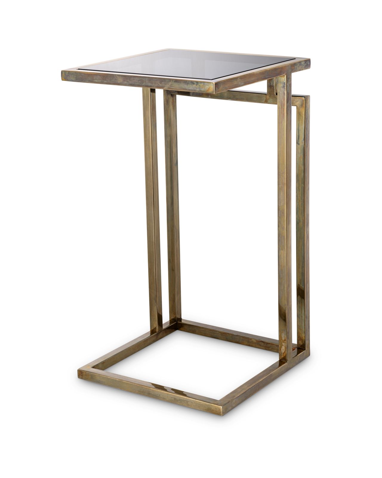 Marcus Side Table Vintage Brass Finish