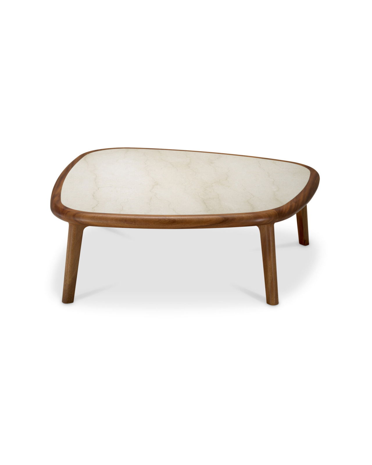 Wilma Coffee Table Mahogany Marble