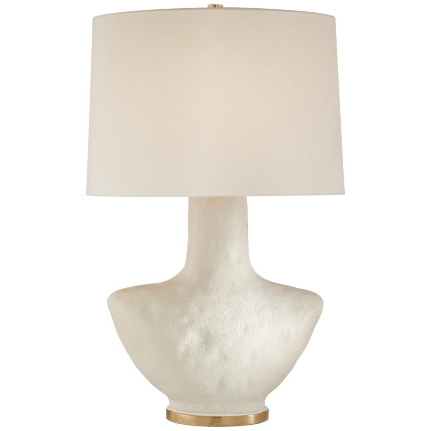 Armato Table Lamp White/Linen