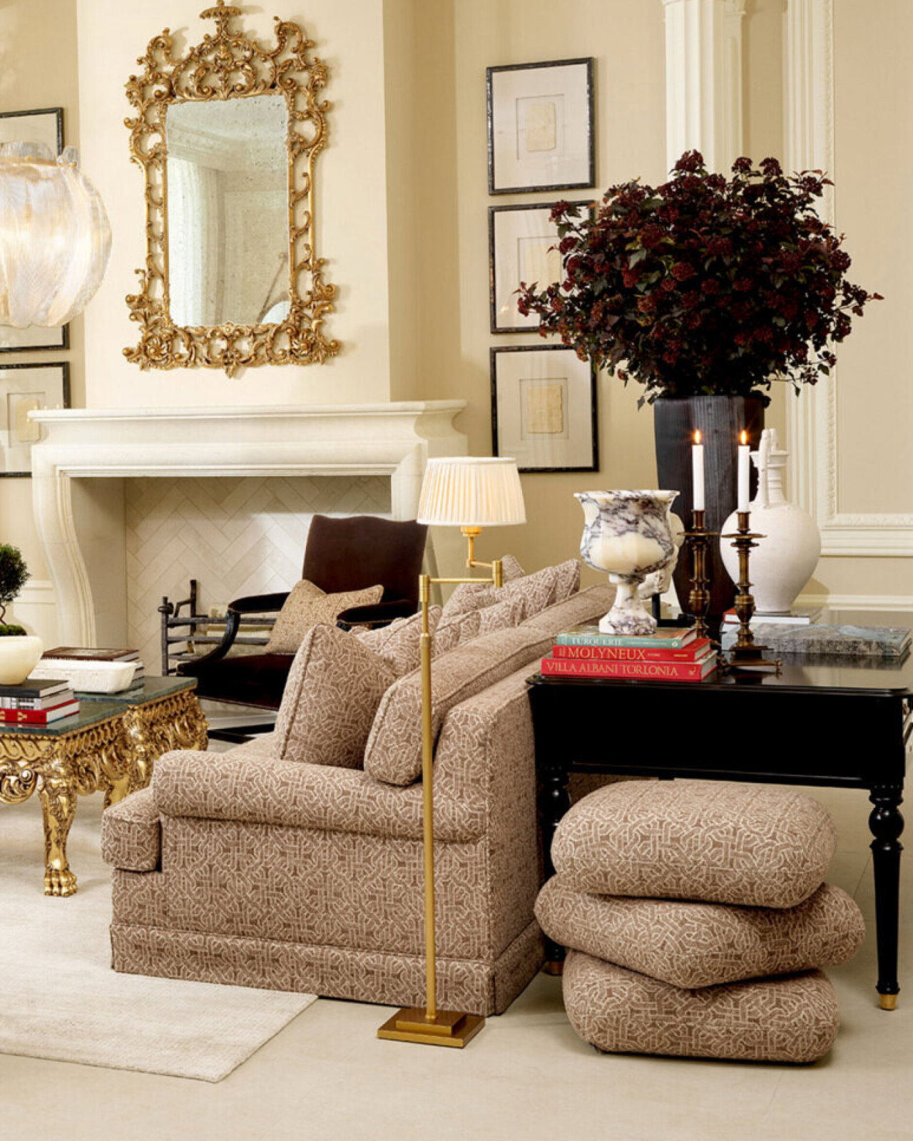 Greenwich rahi Frieze jacquard beige