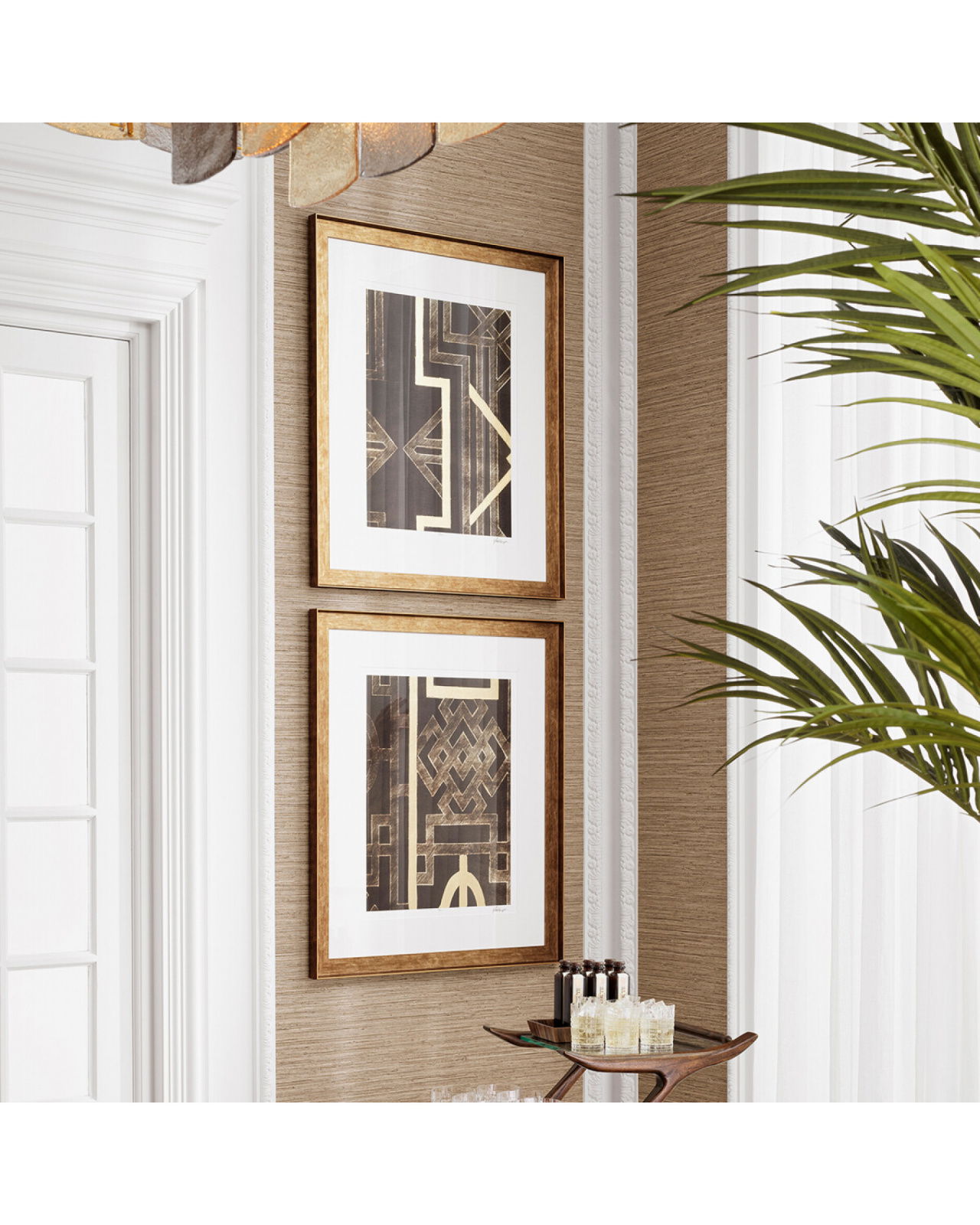 Trellis Pattern wall art by Ethan Harper set of 2