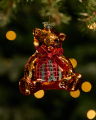 Elliot Bear Ornament Gold