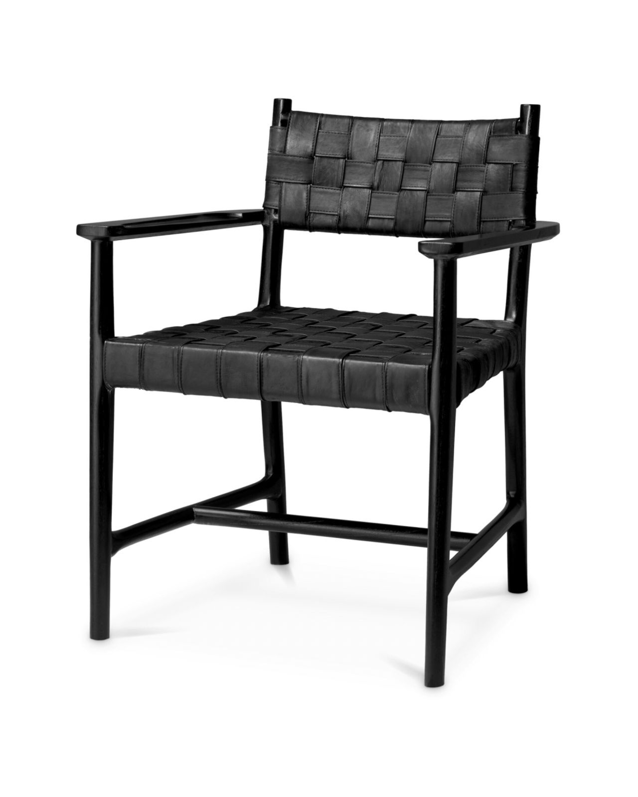 Tiberio Dining Chair with Arm Black