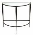 Console Table Durham Half Moon Shape black