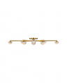 Pedra Extra Large Staggered Arm Flush Mount Antique-Burnished Brass