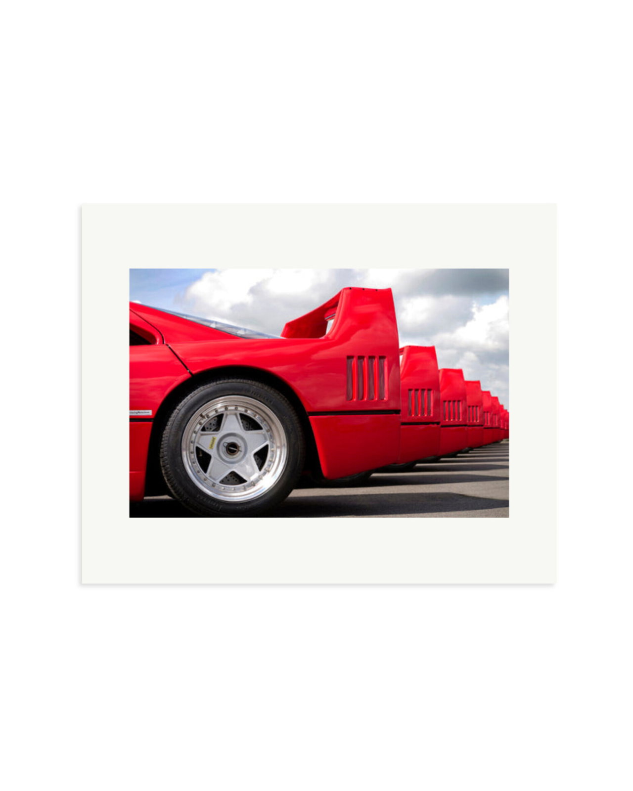 Group of Ferrari F40's Print Only / Medium