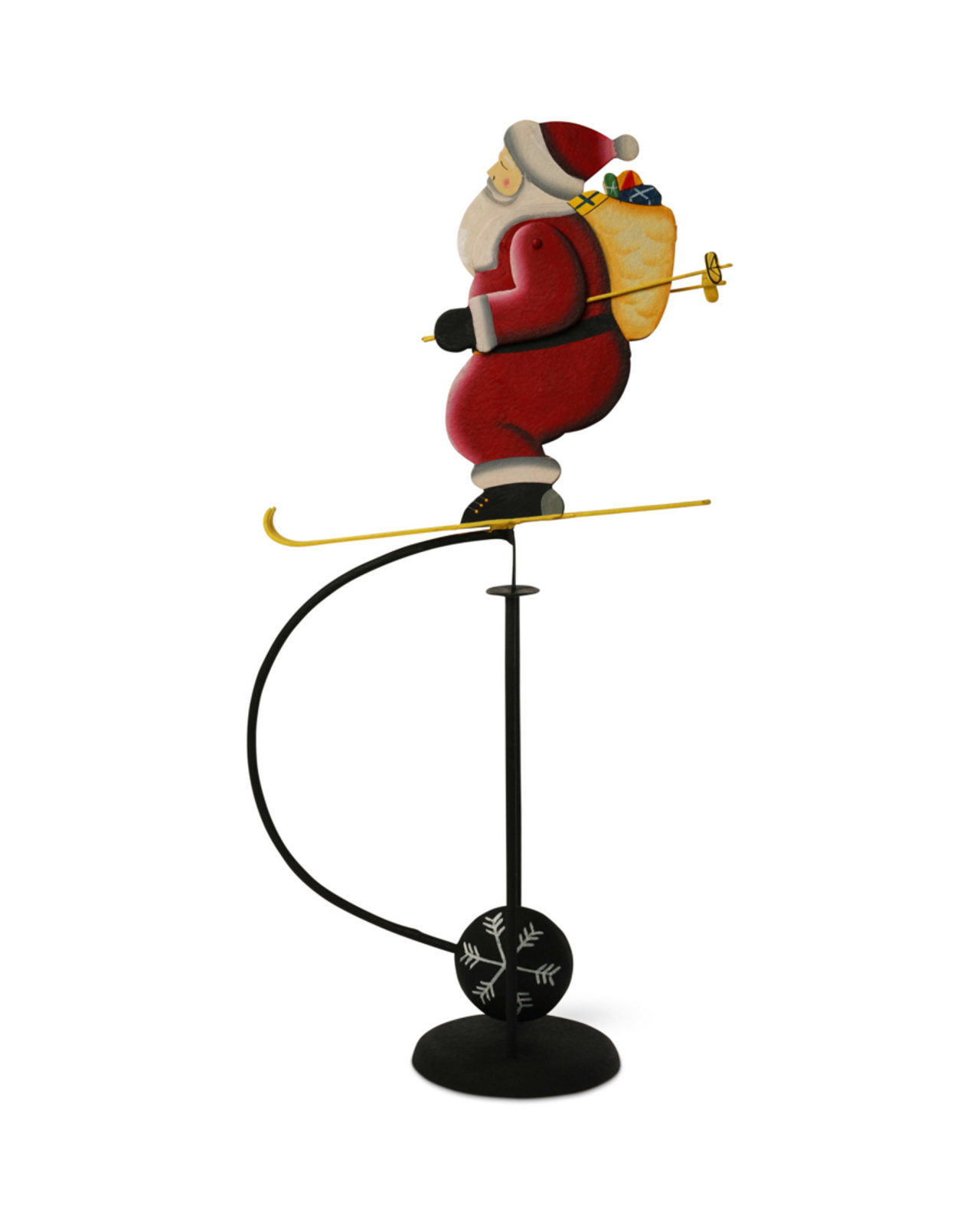 Skiing Santa Decoration