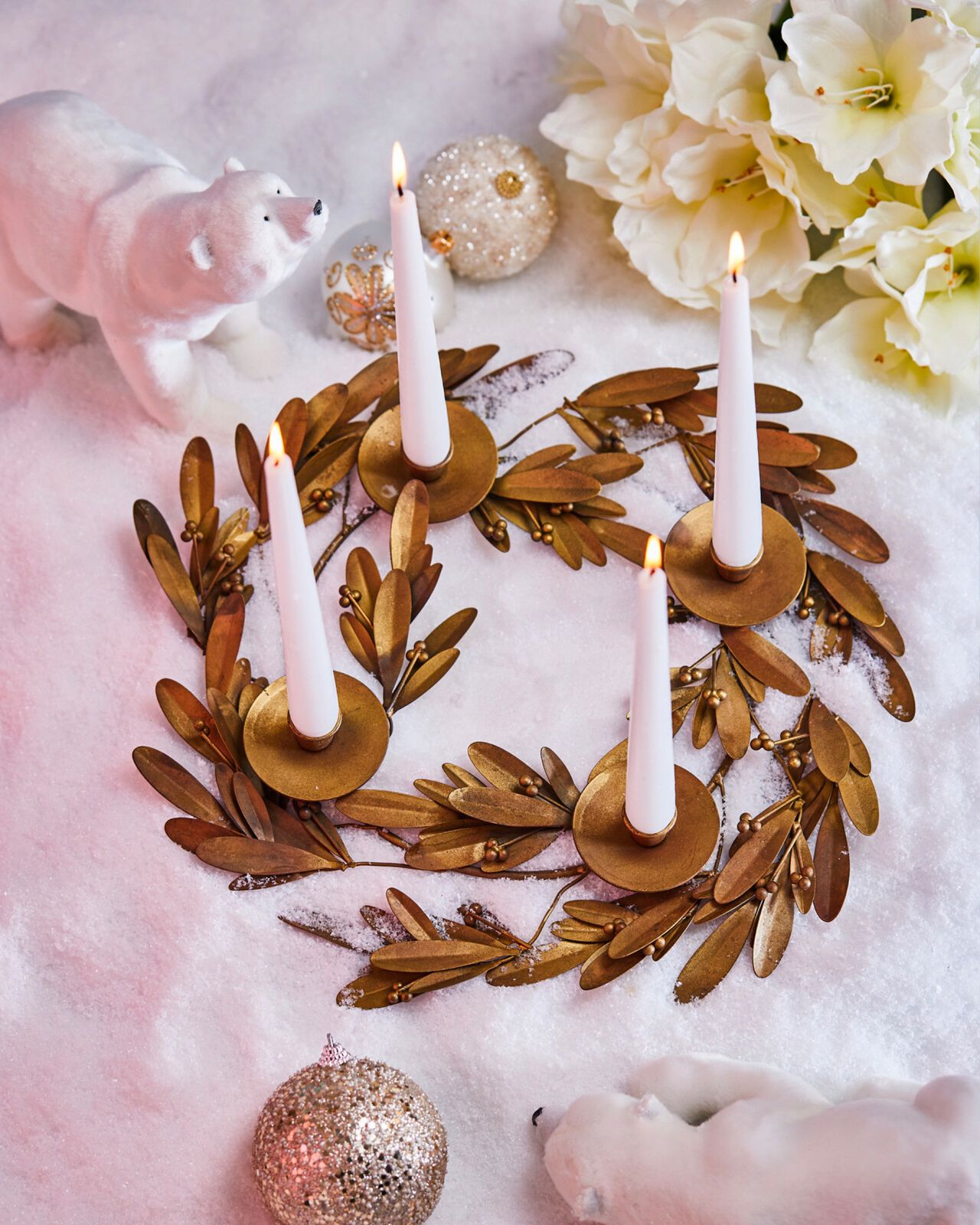 Margot-kynttilänjalka, messinki