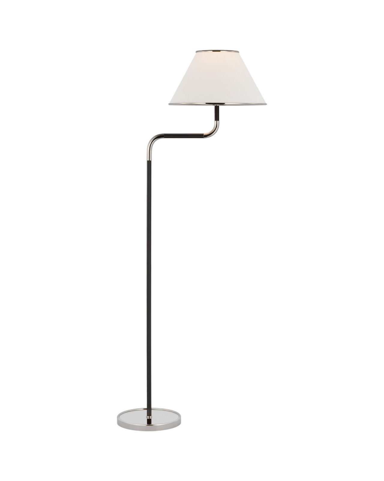 Rigby Floorlamp Polished nickel