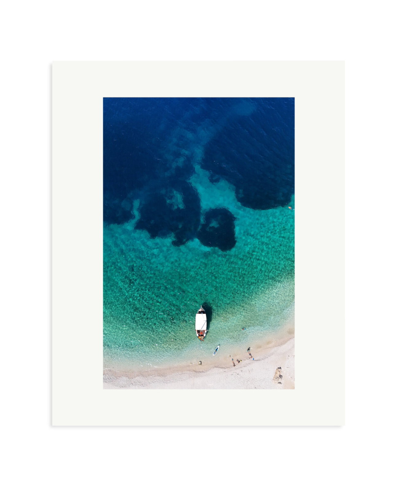Moored off The Pebbles Print Only / Medium