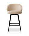 Camerota Bar Stool Sabino Beige/Walnut