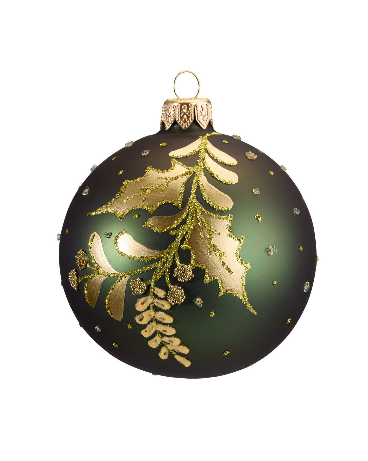 Neva julekule grønn 8cm