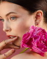 Laurie korvakorut pink ruby
