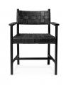 Tiberio Dining Chair With Arm Black