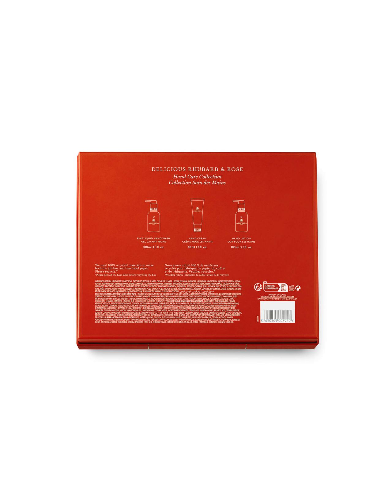 Delicious Rhubarb & Rose handtvål/handkräm