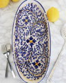 Donnalucata blue serving platter