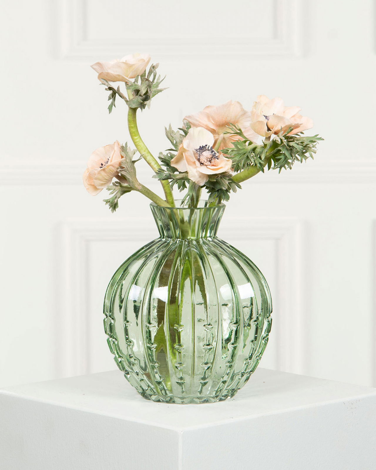 Laurel glazen vaas groen