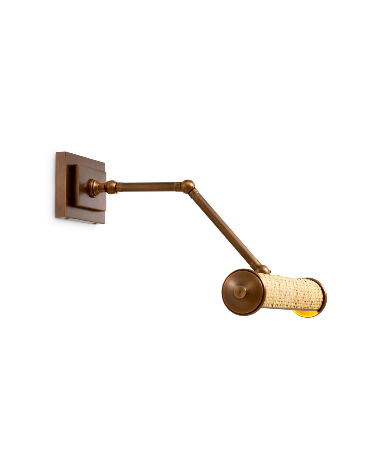 Luca-seinävalaisin antiikkimessinki/rotingista S