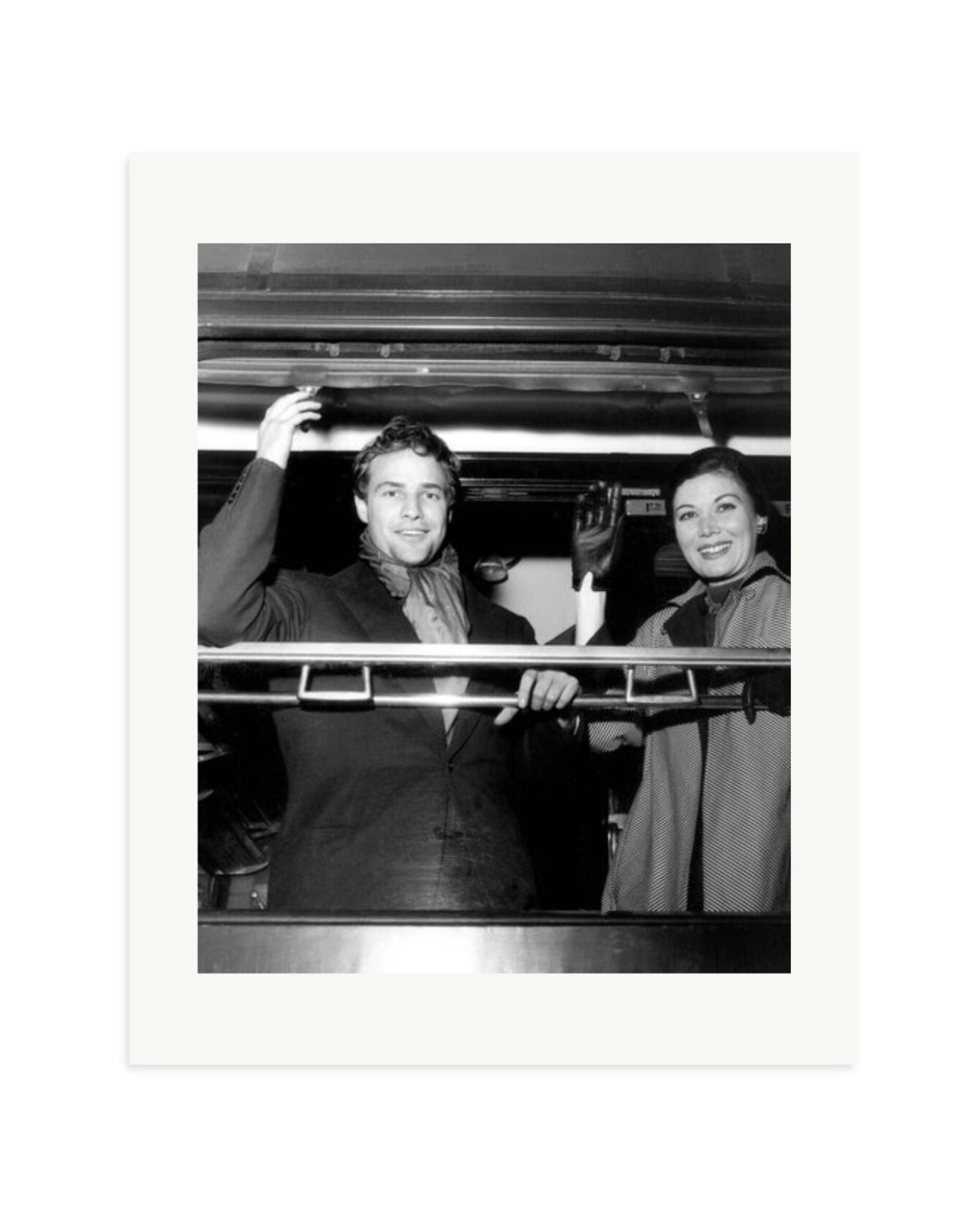 Marlon Brando and Rakia Ibrahim Print Only / Medium