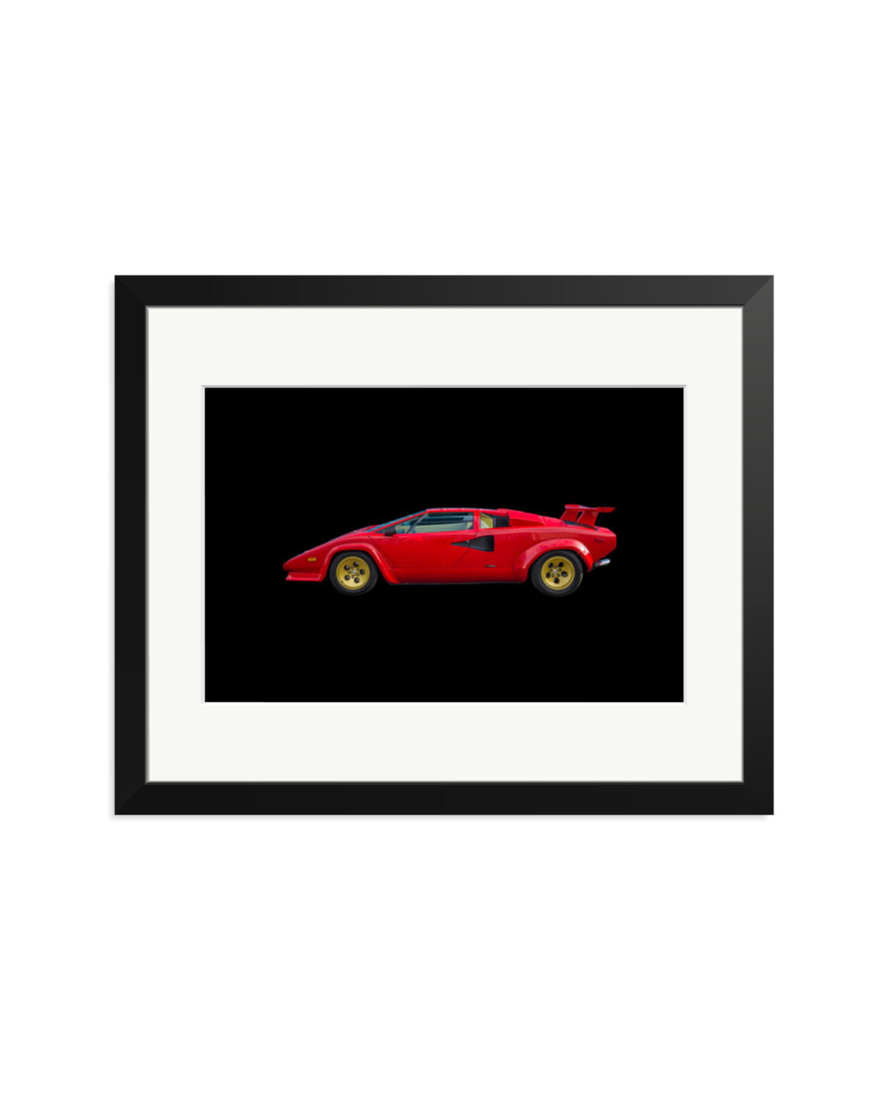 1988 Lamborghini Countach Black / Medium