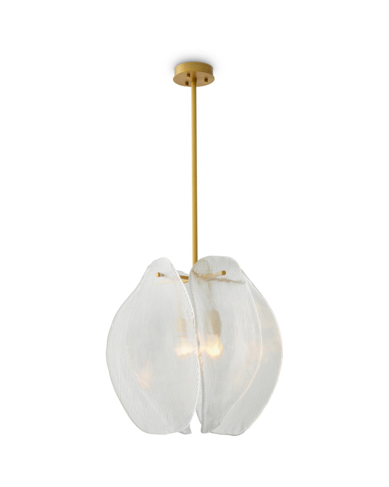 Hibis loftlampe antik messing